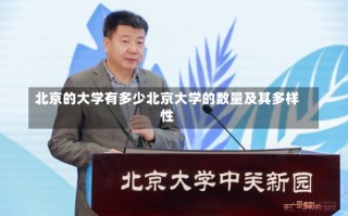 北京的大学有多少北京大学的数量及其多样性