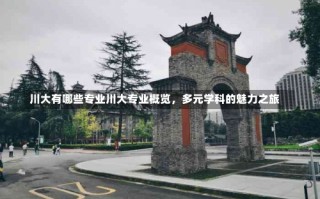 川大有哪些专业川大专业概览，多元学科的魅力之旅