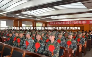 大学生当兵给多少钱大学生当兵的经济待遇与激励政策研究