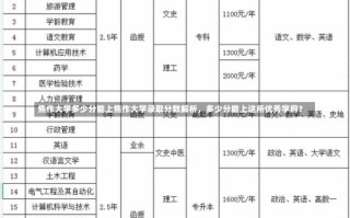 焦作大学多少分能上焦作大学录取分数解析，多少分能上这所优秀学府？