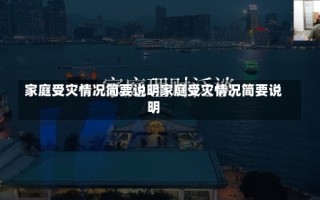 家庭受灾情况简要说明家庭受灾情况简要说明