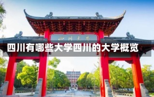 四川有哪些大学四川的大学概览