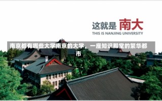 南京都有哪些大学南京的大学，一座知识殿堂的繁华都市