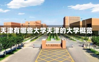 天津有哪些大学天津的大学概览