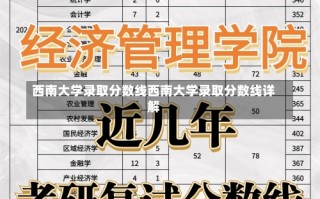 西南大学录取分数线西南大学录取分数线详解