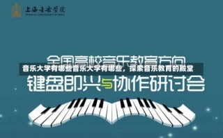 音乐大学有哪些音乐大学有哪些，探索音乐教育的殿堂