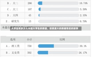 大学生有多少人中国大学生的数量，探索庞大的数据背后的故事