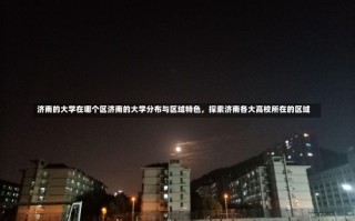 济南的大学在哪个区济南的大学分布与区域特色，探索济南各大高校所在的区域