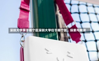 深圳大学属于哪个区深圳大学位于哪个区，探索与解读