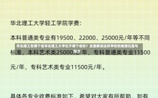 华北理工在哪个省华北理工大学位于哪个省份？全面解读这所学校的地理位置与魅力