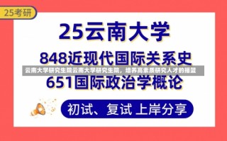 云南大学研究生院云南大学研究生院，培养高素质研究人才的摇篮