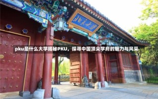 pku是什么大学揭秘PKU，探寻中国顶尖学府的魅力与风采