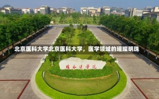 北京医科大学北京医科大学，医学领域的璀璨明珠