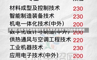 无锡职业技术学院有哪些专业无锡职业技术学院的专业概述