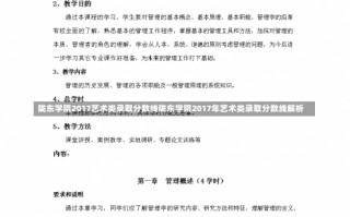 陇东学院2017艺术类录取分数线陇东学院2017年艺术类录取分数线解析