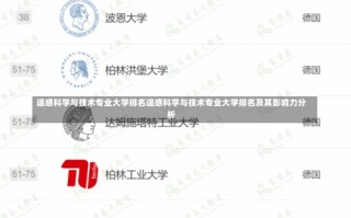 遥感科学与技术专业大学排名遥感科学与技术专业大学排名及其影响力分析