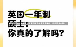 去英国读硕士要多少钱英国读硕士的费用全解析，究竟要多少钱？