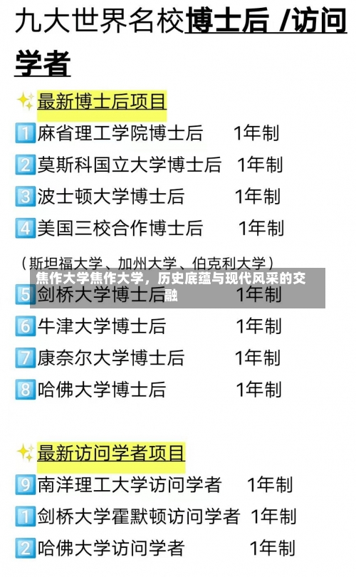 焦作大学焦作大学，历史底蕴与现代风采的交融-第1张图片-记录生活每一天