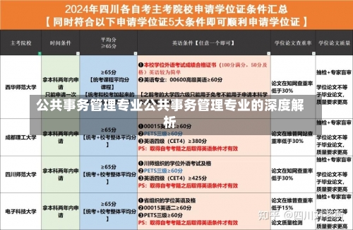 公共事务管理专业公共事务管理专业的深度解析-第1张图片-记录生活每一天