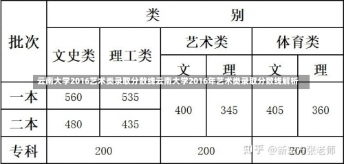 云南大学2016艺术类录取分数线云南大学2016年艺术类录取分数线解析-第3张图片-记录生活每一天