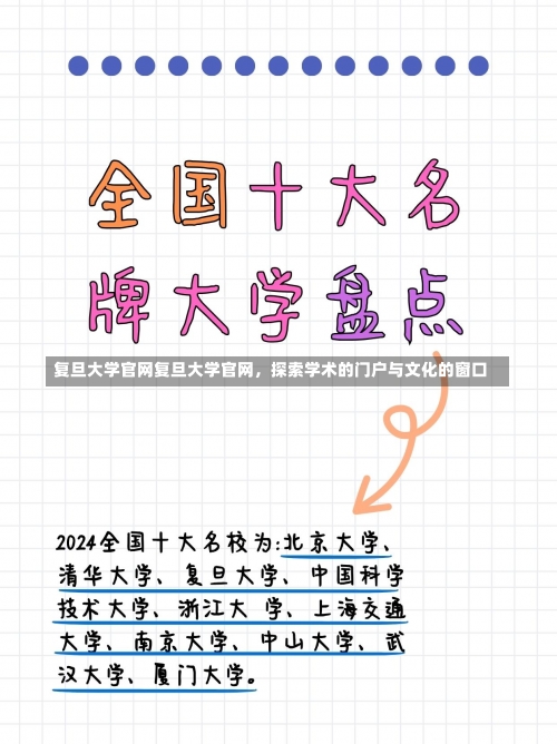 复旦大学官网复旦大学官网，探索学术的门户与文化的窗口-第3张图片-记录生活每一天