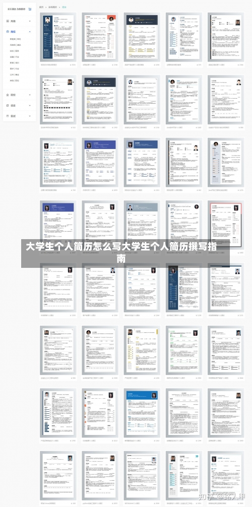 大学生个人简历怎么写大学生个人简历撰写指南-第2张图片-记录生活每一天