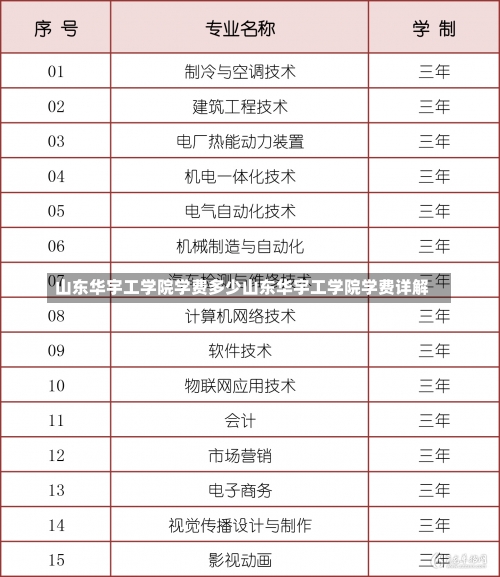 山东华宇工学院学费多少山东华宇工学院学费详解-第1张图片-记录生活每一天