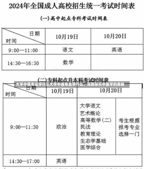 大学中医专业学什么大学中医专业学什么，深度探究中医学的奥秘-第1张图片-记录生活每一天