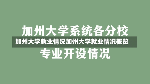 加州大学就业情况加州大学就业情况概览-第2张图片-记录生活每一天