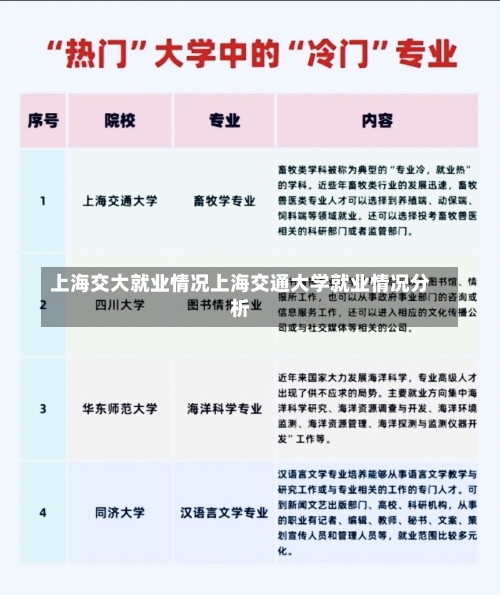 上海交大就业情况上海交通大学就业情况分析-第1张图片-记录生活每一天