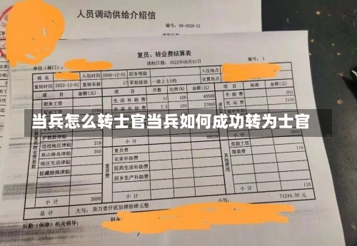 当兵怎么转士官当兵如何成功转为士官-第2张图片-记录生活每一天