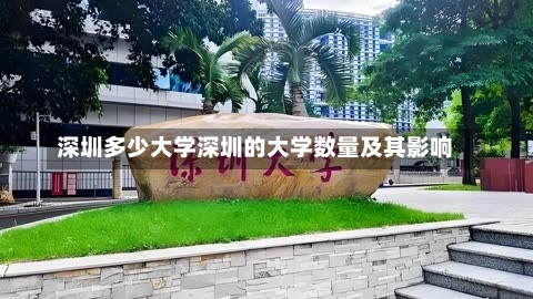 深圳多少大学深圳的大学数量及其影响-第2张图片-记录生活每一天