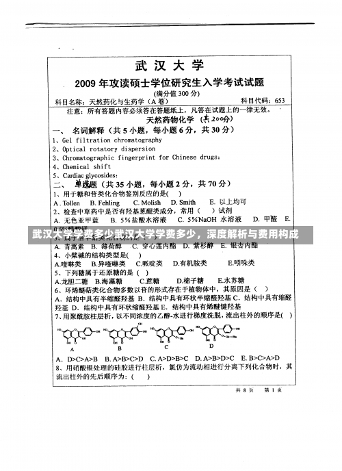 武汉大学学费多少武汉大学学费多少，深度解析与费用构成-第3张图片-记录生活每一天