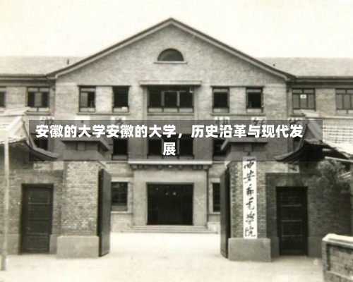 安徽的大学安徽的大学，历史沿革与现代发展-第2张图片-记录生活每一天