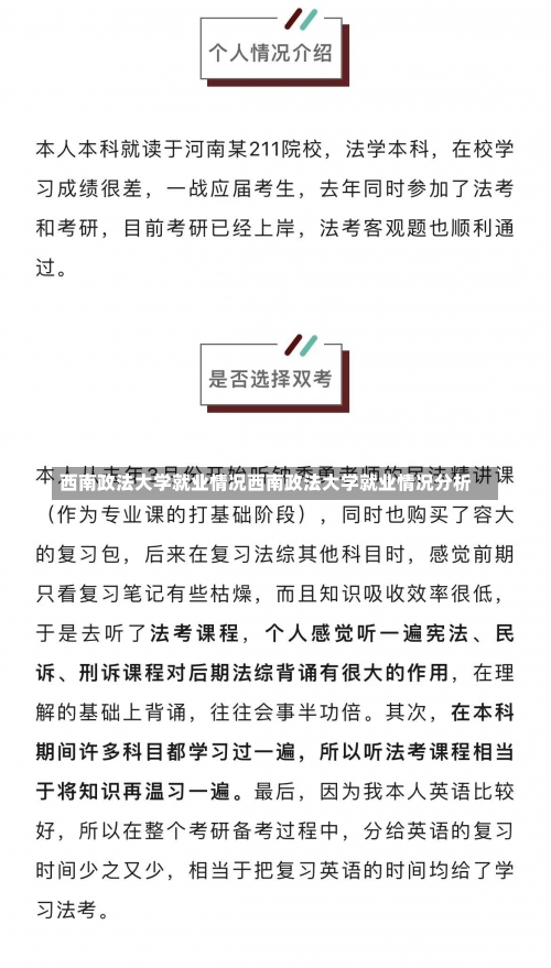 西南政法大学就业情况西南政法大学就业情况分析-第1张图片-记录生活每一天