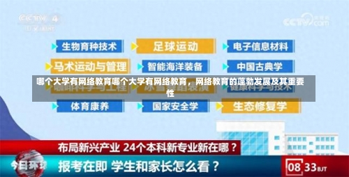 哪个大学有网络教育哪个大学有网络教育，网络教育的蓬勃发展及其重要性-第2张图片-记录生活每一天