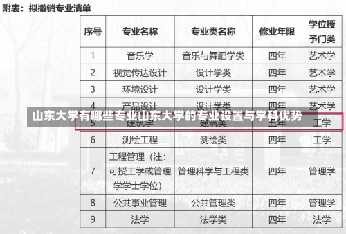 山东大学有哪些专业山东大学的专业设置与学科优势-第2张图片-记录生活每一天