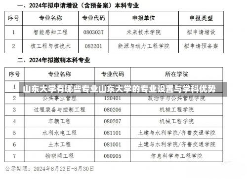 山东大学有哪些专业山东大学的专业设置与学科优势-第3张图片-记录生活每一天