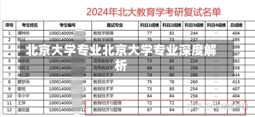 北京大学专业北京大学专业深度解析-第2张图片-记录生活每一天