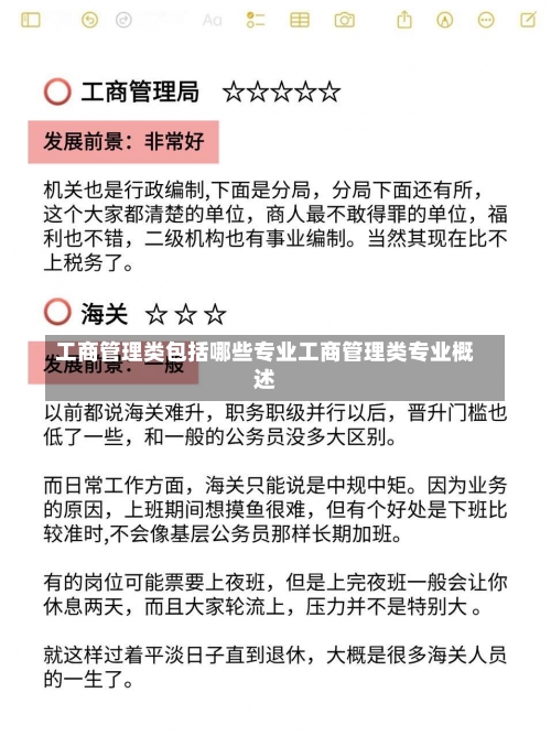 工商管理类包括哪些专业工商管理类专业概述-第3张图片-记录生活每一天