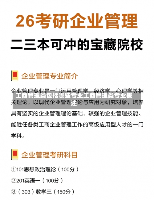 工商管理类包括哪些专业工商管理类专业概述-第1张图片-记录生活每一天