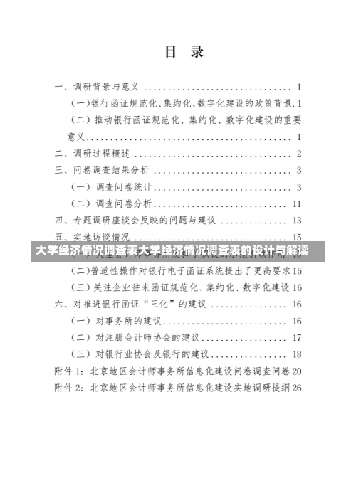 大学经济情况调查表大学经济情况调查表的设计与解读-第1张图片-记录生活每一天