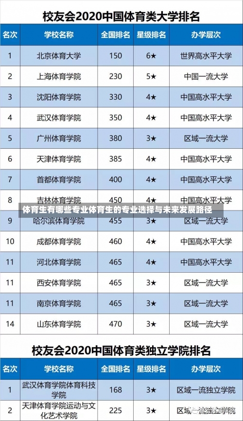 体育生有哪些专业体育生的专业选择与未来发展路径-第1张图片-记录生活每一天