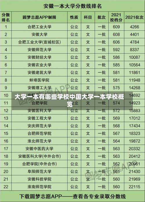 大学一本有哪些学校中国大学一本学校概览-第1张图片-记录生活每一天