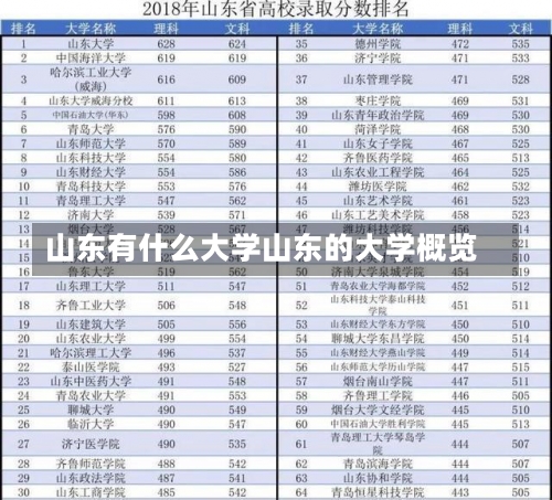 山东有什么大学山东的大学概览-第2张图片-记录生活每一天