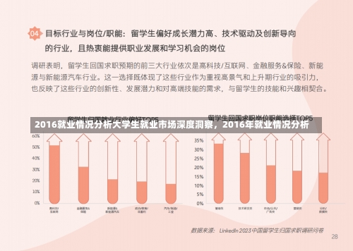 2016就业情况分析大学生就业市场深度洞察，2016年就业情况分析-第3张图片-记录生活每一天