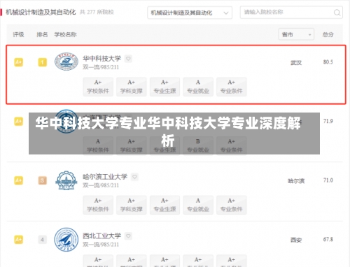 华中科技大学专业华中科技大学专业深度解析-第1张图片-记录生活每一天