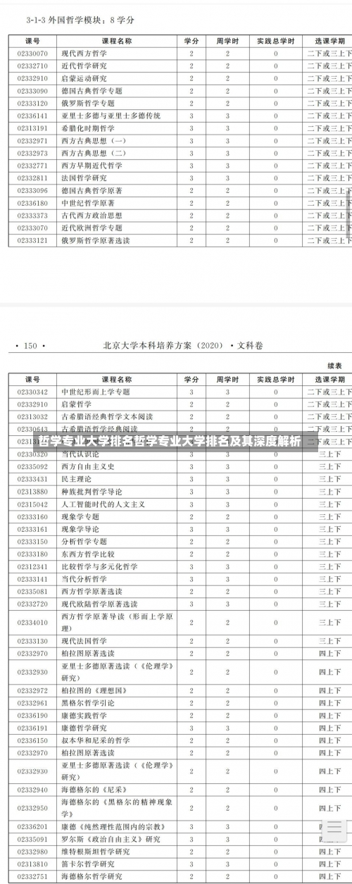 哲学专业大学排名哲学专业大学排名及其深度解析-第1张图片-记录生活每一天