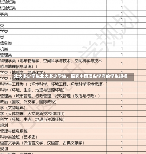 北大多少学生北大多少学生，探究中国顶尖学府的学生规模-第2张图片-记录生活每一天