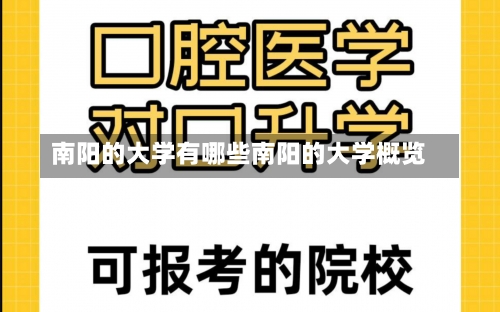 南阳的大学有哪些南阳的大学概览-第3张图片-记录生活每一天